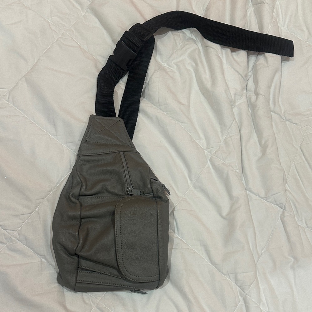 NEW Men's Gray Sling Bag